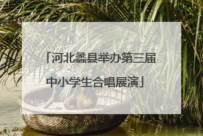 河北蠡县举办第三届中小学生合唱展演