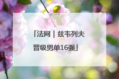法网｜兹韦列夫晋级男单16强