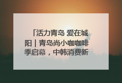 活力青岛 爱在城阳｜青岛尚小咖咖啡季启幕，中韩消费新场景点燃夏日热情
