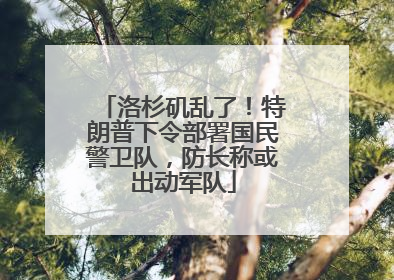 洛杉矶乱了！特朗普下令部署国民警卫队，防长称或出动军队