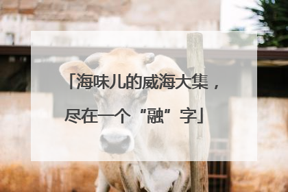海味儿的威海大集，尽在一个“融”字