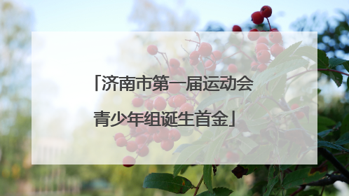济南市第一届运动会青少年组诞生首金