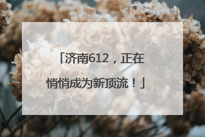 济南612，正在悄悄成为新顶流！