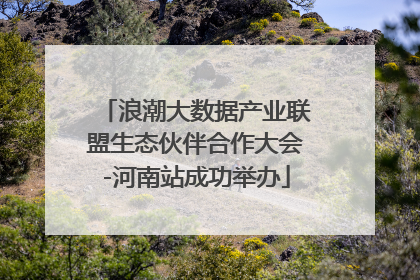 浪潮大数据产业联盟生态伙伴合作大会-河南站成功举办