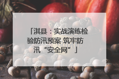 淇县：实战演练检验防汛预案 筑牢防汛“安全网”