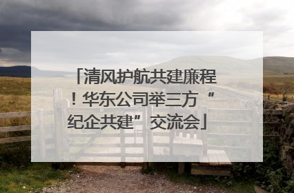 清风护航共建廉程！华东公司举三方“纪企共建”交流会