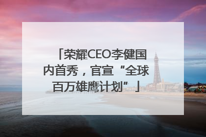 荣耀CEO李健国内首秀，官宣“全球百万雄鹰计划”