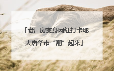 老厂房变身网红打卡地 大唐华市“潮”起来