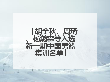 胡金秋、周琦、杨瀚森等入选新一期中国男篮集训名单