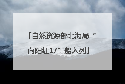 自然资源部北海局“向阳红17”船入列