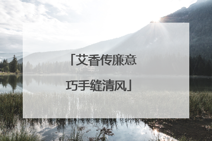 艾香传廉意 巧手缝清风