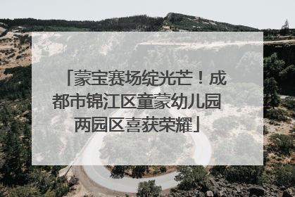 蒙宝赛场绽光芒！成都市锦江区童蒙幼儿园两园区喜获荣耀