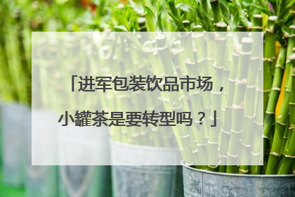 进军包装饮品市场，小罐茶是要转型吗？