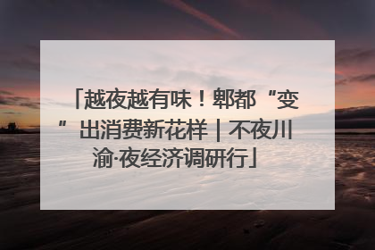 越夜越有味！郫都“变”出消费新花样｜不夜川渝·夜经济调研行