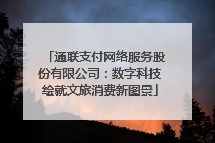 通联支付网络服务股份有限公司：数字科技绘就文旅消费新图景