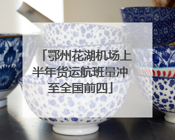 鄂州花湖机场上半年货运航班量冲至全国前四