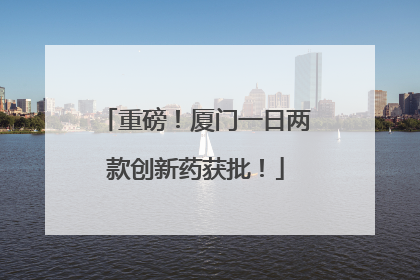 重磅！厦门一日两款创新药获批！