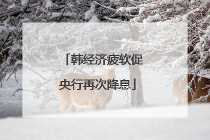 韩经济疲软促央行再次降息