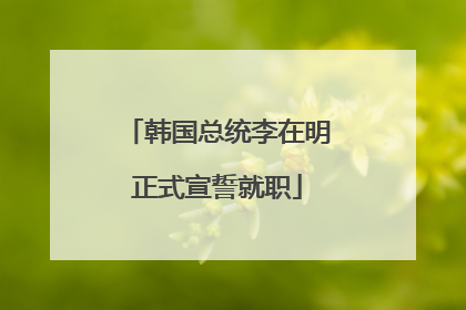 韩国总统李在明正式宣誓就职