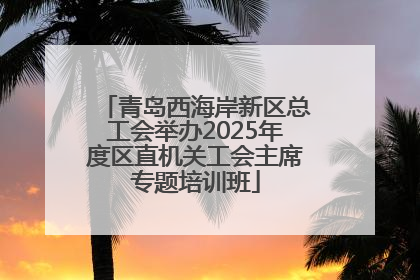 青岛西海岸新区总工会举办2025年度区直机关工会主席专题培训班