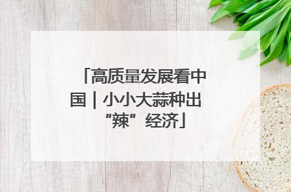 高质量发展看中国｜小小大蒜种出“辣”经济