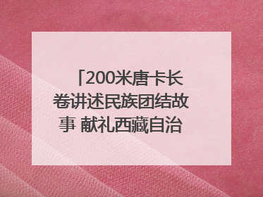 200米唐卡长卷讲述民族团结故事 献礼西藏自治区成立60周年