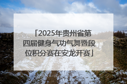 2025年贵州省第四届健身气功气舞暨段位积分赛在安龙开赛