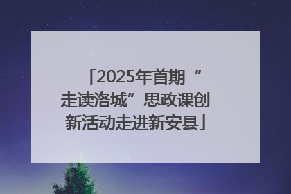2025年首期“走读洛城”思政课创新活动走进新安县