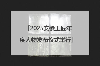 2025安徽工匠年度人物发布仪式举行