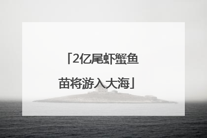 2亿尾虾蟹鱼苗将游入大海