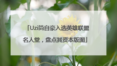 Uzi简自豪入选英雄联盟名人堂，盘点其资本版图